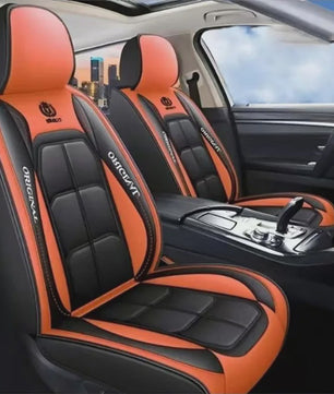 Universele Autostoelhoes - Luxe Lederlook & IJszijde - Volledig Beschermend - Vier Seizoenen