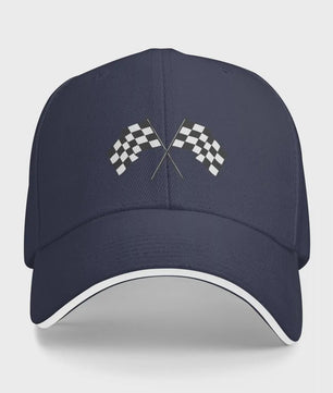 Baseball Cap Heren - F1 Formule 1 Race Vlag Design - Verstelbaar & Stijlvol