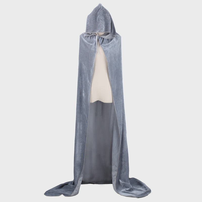 Luxe Fluwelen Cape met Capuchon - Middeleeuws, Heks, Vampier, Halloween & Cosplay Kostuum