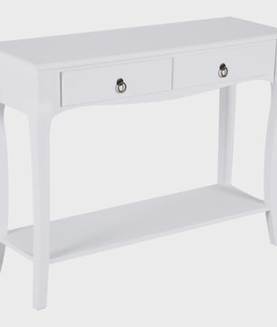 Homcom Console Table Sideboard Living Room Dining Room Hallway Furniture Side Table with Drawers and Shelf Elegant Design 100X33X76Cm