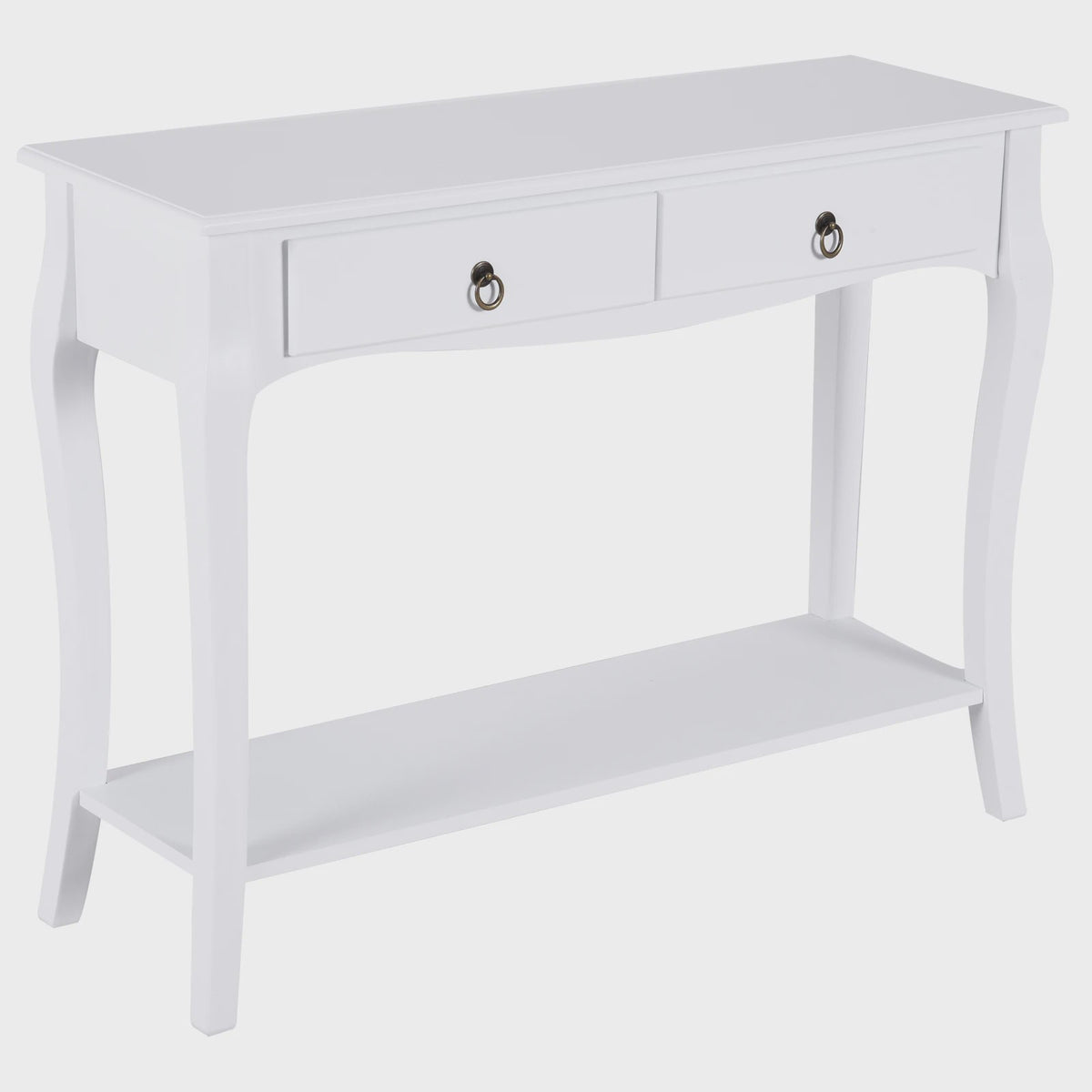 Homcom Console Table Sideboard Living Room Dining Room Hallway Furniture Side Table with Drawers and Shelf Elegant Design 100X33X76Cm