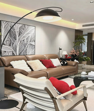 Moderne LED Boog Vloerlamp - Dimbare Stijlvolle Verlichting voor Woonkamer & Slaapkamer