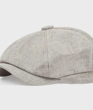 Unisex Retro Pet met Platte Klep - Peaky Blinders Stijl Herfst/Lente