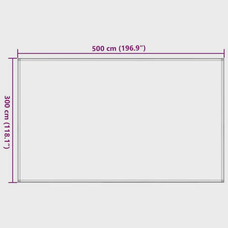 Antraciet Tenttapijt 300x500cm - Gemakkelijk Schoon Te Maken Buitentapijt
