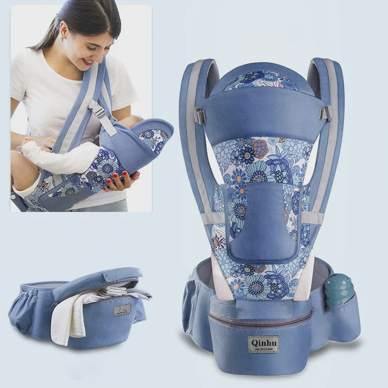 Ergonomische Baby Draagzak met Heupzitje - Multifunctioneel & Comfortabel