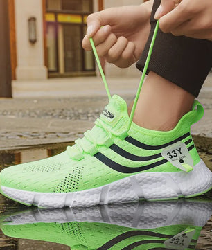Herensneakers Ademend Lichtgewicht Mesh - Casual Sport & Hardloopschoenen