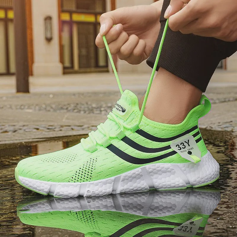 Herensneakers Ademend Lichtgewicht Mesh - Casual Sport & Hardloopschoenen