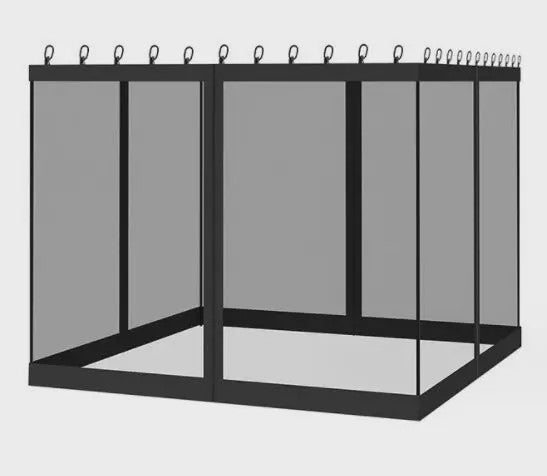 Universeel Gazebo Muskietennet - 4-Panels met Rits - Bescherming tegen Insecten