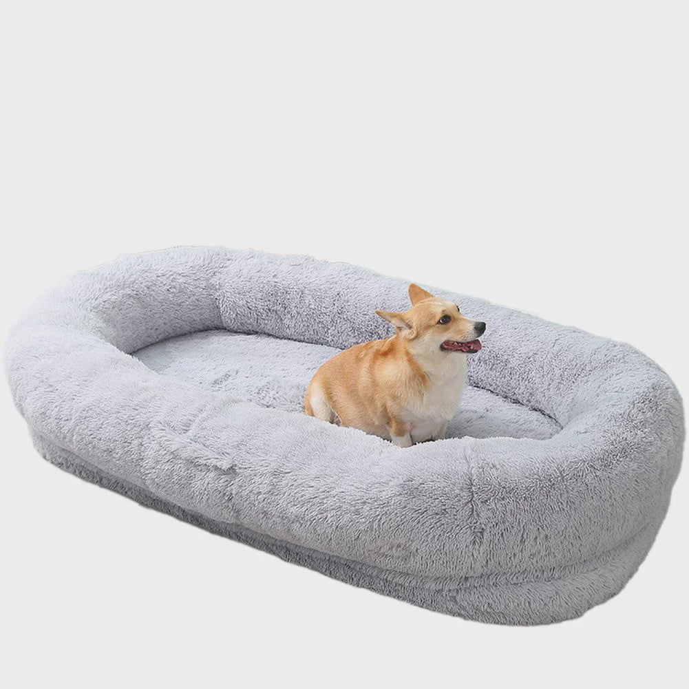Extra Large Dubbel Gebruiks Bed voor Mensen & Honden - Warm, Comfortabel & Wasbaar