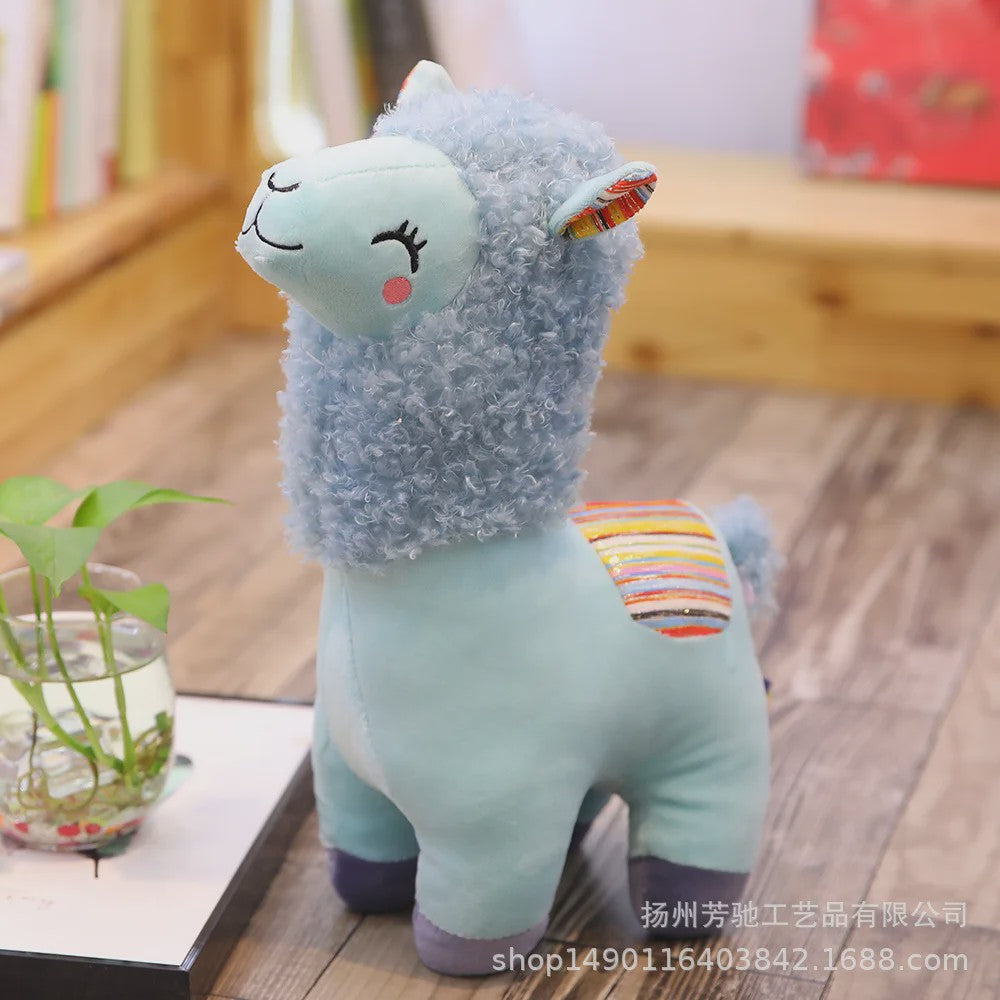 Schattige Alpaca Lama Pluche Knuffel - 25cm Zacht Speelgoed voor Kinderen en Decoratie