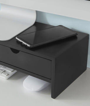 Monitorstandaard met 2 Lades - Bureau Organizer - Verhoogt uw Scherm - 47x11x18cm
