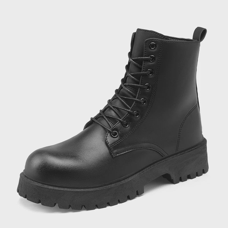 Unisex Leren Hoge Laarzen - Vier Seizoenen, Anti-slip & Comfortabel