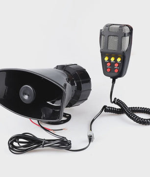 Krachtige 120DB Auto Sirene Luidspreker met Microfoon - 100W 12V Alarm Claxon Hoorn