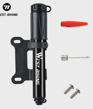 WEST BIKING Mini Fietspomp 100PSI Aluminium - Schrader & Presta Ventiel