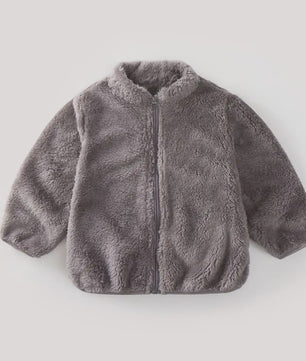 Zachte Pluche Kinderjas - Warm & Stijlvol voor Herfst/Winter