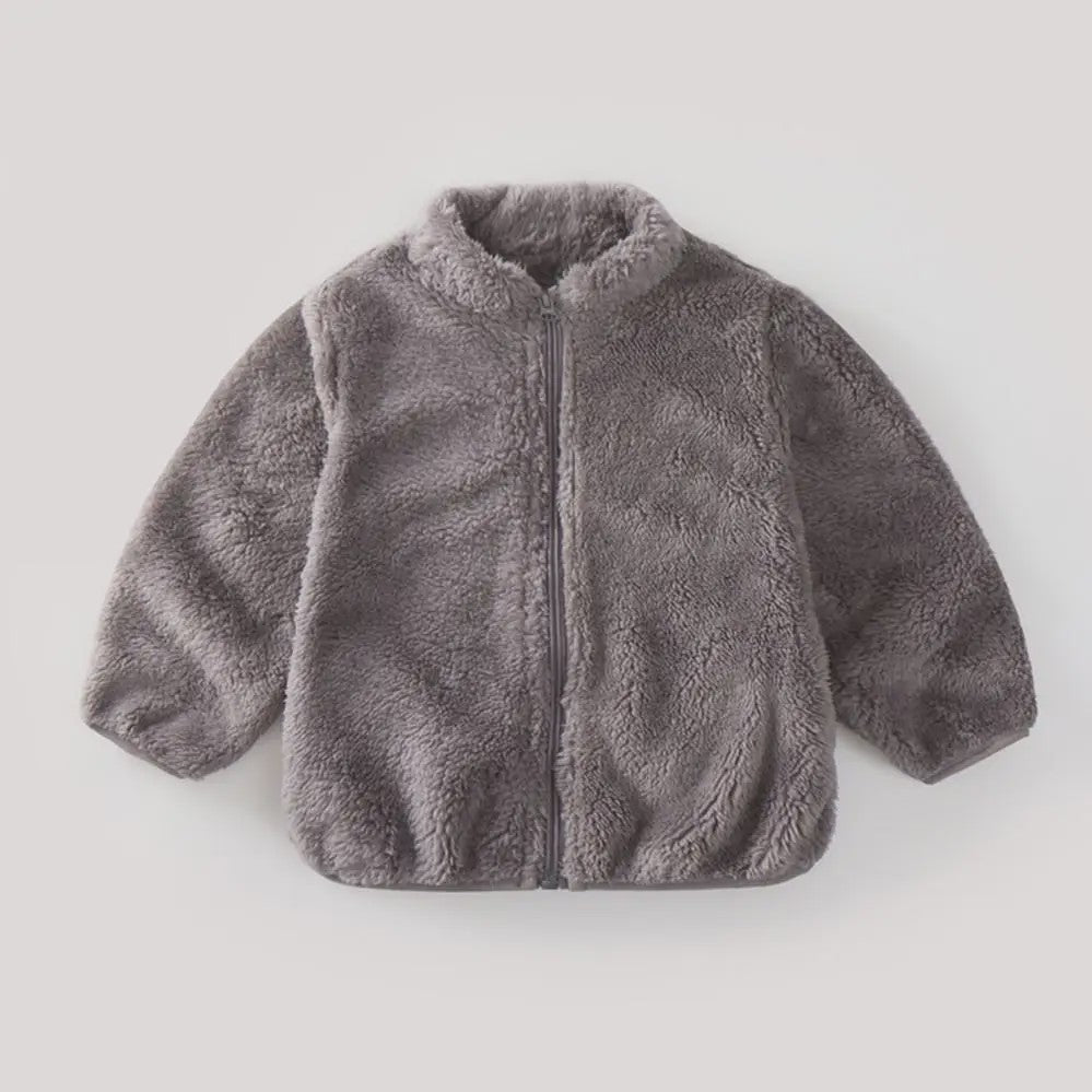 Zachte Pluche Kinderjas - Warm & Stijlvol voor Herfst/Winter