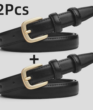 2-Pack Casual Dames Riemen met Naaldbuckle - Stijlvol & Hoogwaardig voor Dagelijks Gebruik
