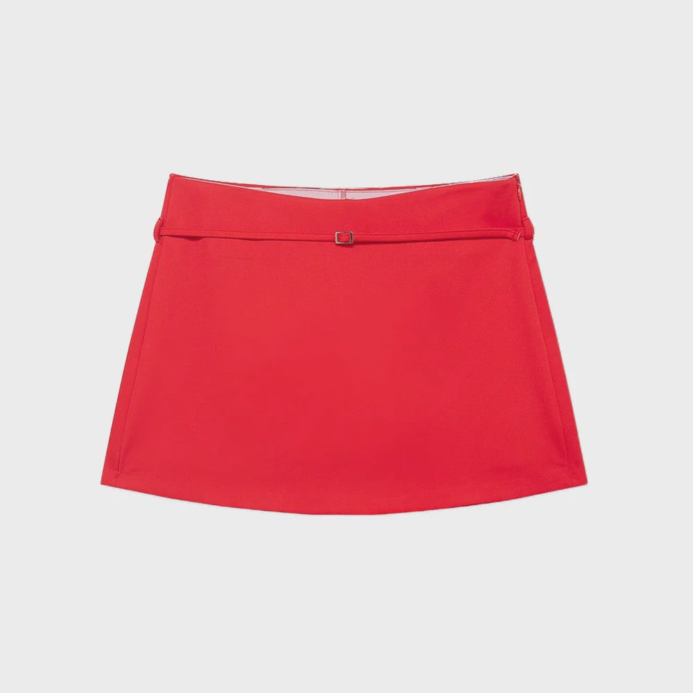 Modieuze Skort met Riem en Ritssluiting - Stijlvolle Casual Kleding voor Dames