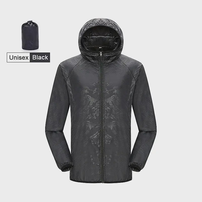 Unisex Winddichte & Waterdichte Outdoor Jas - Sneldrogend & UV-beschermend