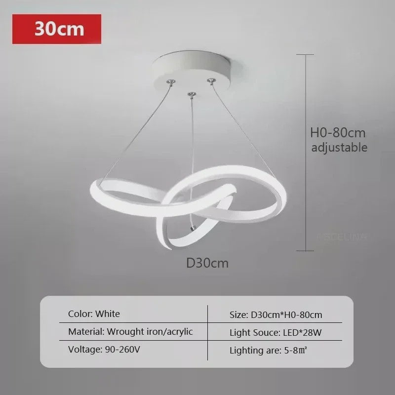 Moderne Scandinavische LED Plafondlamp - Stijlvolle Hanglamp voor Woonkamer, Eetkamer & Slaapkamer
