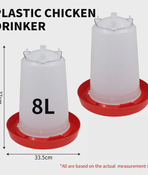 Automatische Kippen Drinkbak - Plastic Voederapparaat - Diverse Maten (1L t/m 18L)