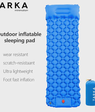 TARKA Opblaasbare Slaapmat - Ultralicht Kampeerluchtbed, Zelfopblazend & Compact voor Outdoor Avonturen