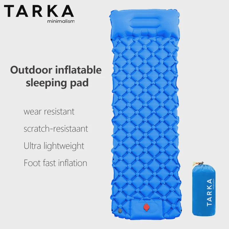 TARKA Opblaasbare Slaapmat - Ultralicht Kampeerluchtbed, Zelfopblazend & Compact voor Outdoor Avonturen
