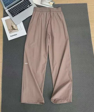 Dames Wijde Leg Broek - Hoge Taille, Ademend & Comfortabel voor Yoga en Casual Gebruik