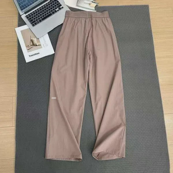 Dames Wijde Leg Broek - Hoge Taille, Ademend & Comfortabel voor Yoga en Casual Gebruik