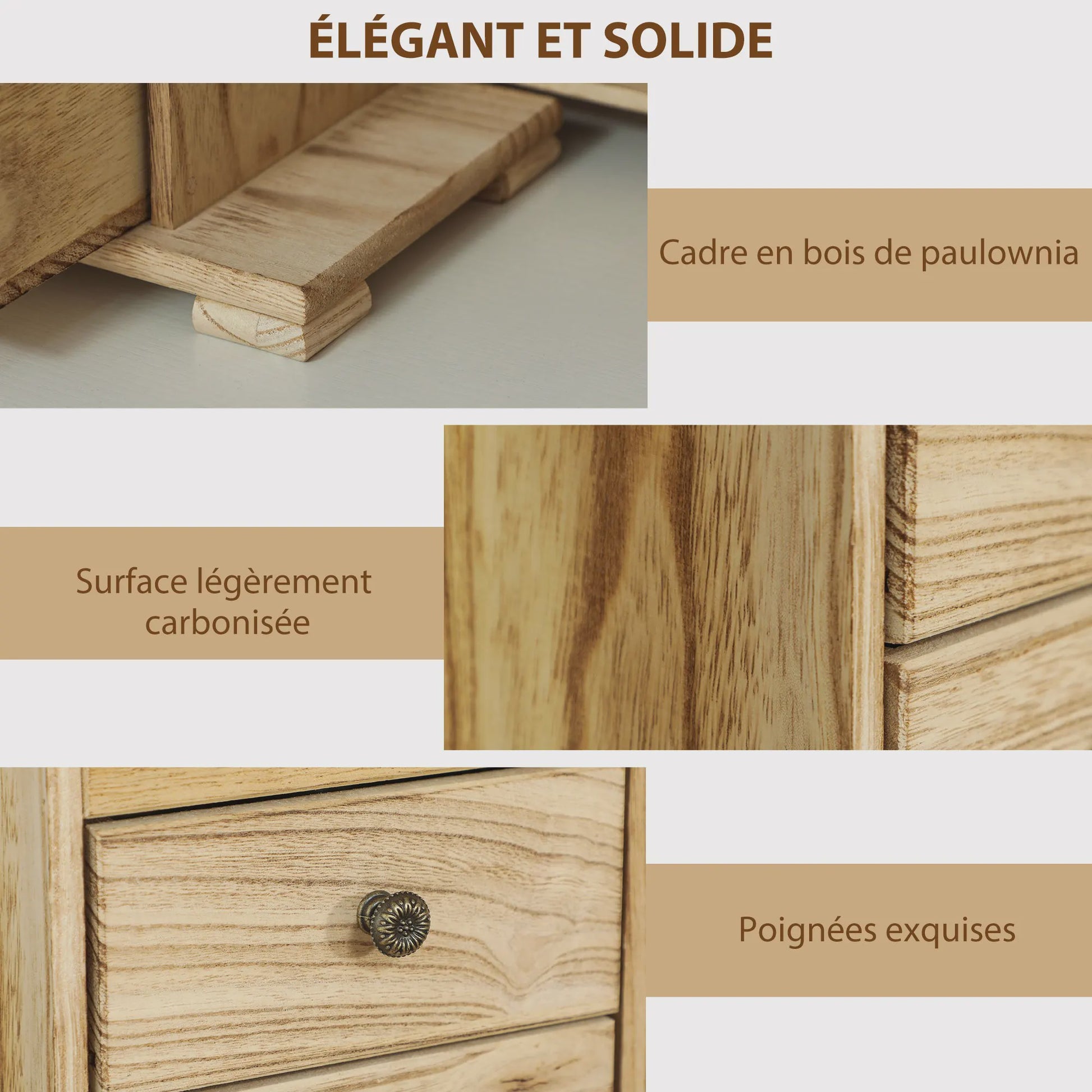 Houten Sieradenkast met Spiegel, Lades en Armbandrol - Organiseer je Accessoires
