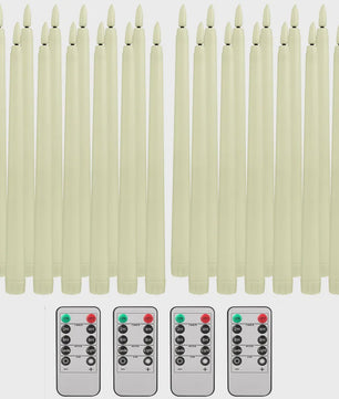 LED Flakkerende Taper Kaarsen 11 inch met Afstandsbediening - Sfeervol en Veilig