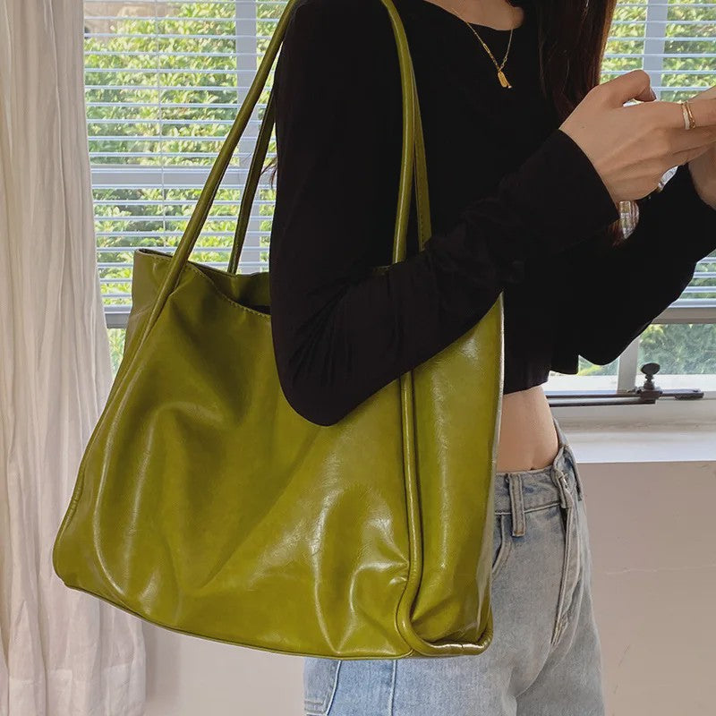 Dames Tote Bag met Textuur - Ruim, Niche Design, Schoudertas voor Dagelijks Gebruik