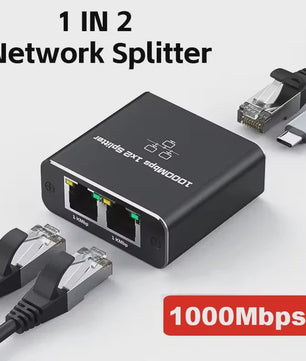 Gigabit Ethernet Splitter 1000Mbps - Breid uw netwerk uit naar 4 apparaten