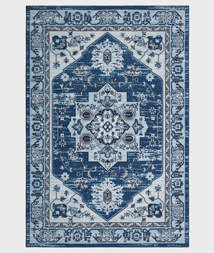 Wasbare Vintage Vloerkleed met Perzisch Design - Antislip & Laagpolig