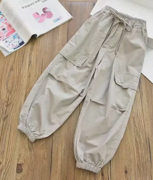 Kinder Cargo Joggers - Luchtige Zomerbroek met Elastische Enkel