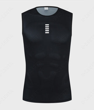 Heren Wielren Base Layer - Sneldrogend en Reflecterend Sportonderhemd