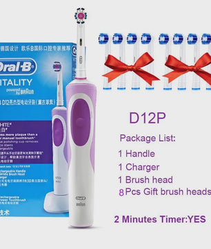 Oral-B Vitality 3D White Elektrische Tandenborstel - Roterende Reiniging & Inductieladen