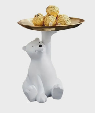 Creatieve Beren Opbergbakje met Plateau - Decoratie & Cadeau