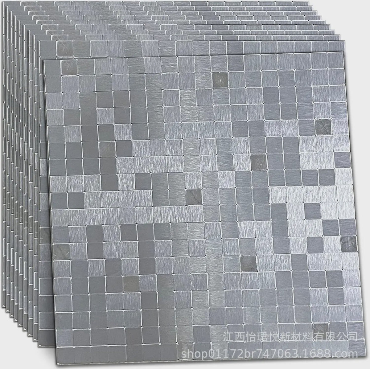 Zelfklevende Aluminium Mozaïektegels - Waterdicht & Oliebestendig - Keuken & Badkamer Backsplash