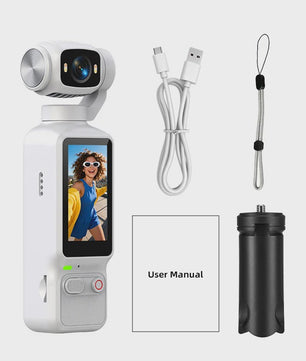 Ourlife 4K Action Camera met 180° Roteerbare Lens & 1.97" Scherm - Perfect voor Vlogs & Sport