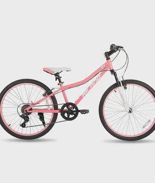 Hiland 24 Inch Kinder Mountainbike met Voorvering - Fiets voor Jongens & Meisjes (7-15 jaar)