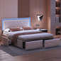 Modern Kunstlederen Bed met Lades en Opbergruimte - Stijlvol Dubbelbed