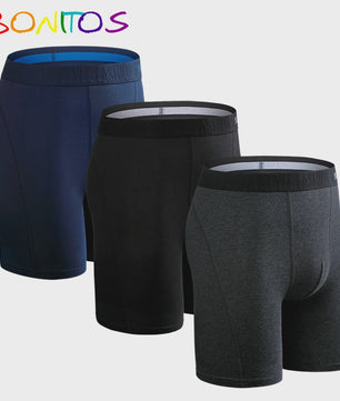 Set van 3 Heren Long Boxershorts - Comfortabel Katoen