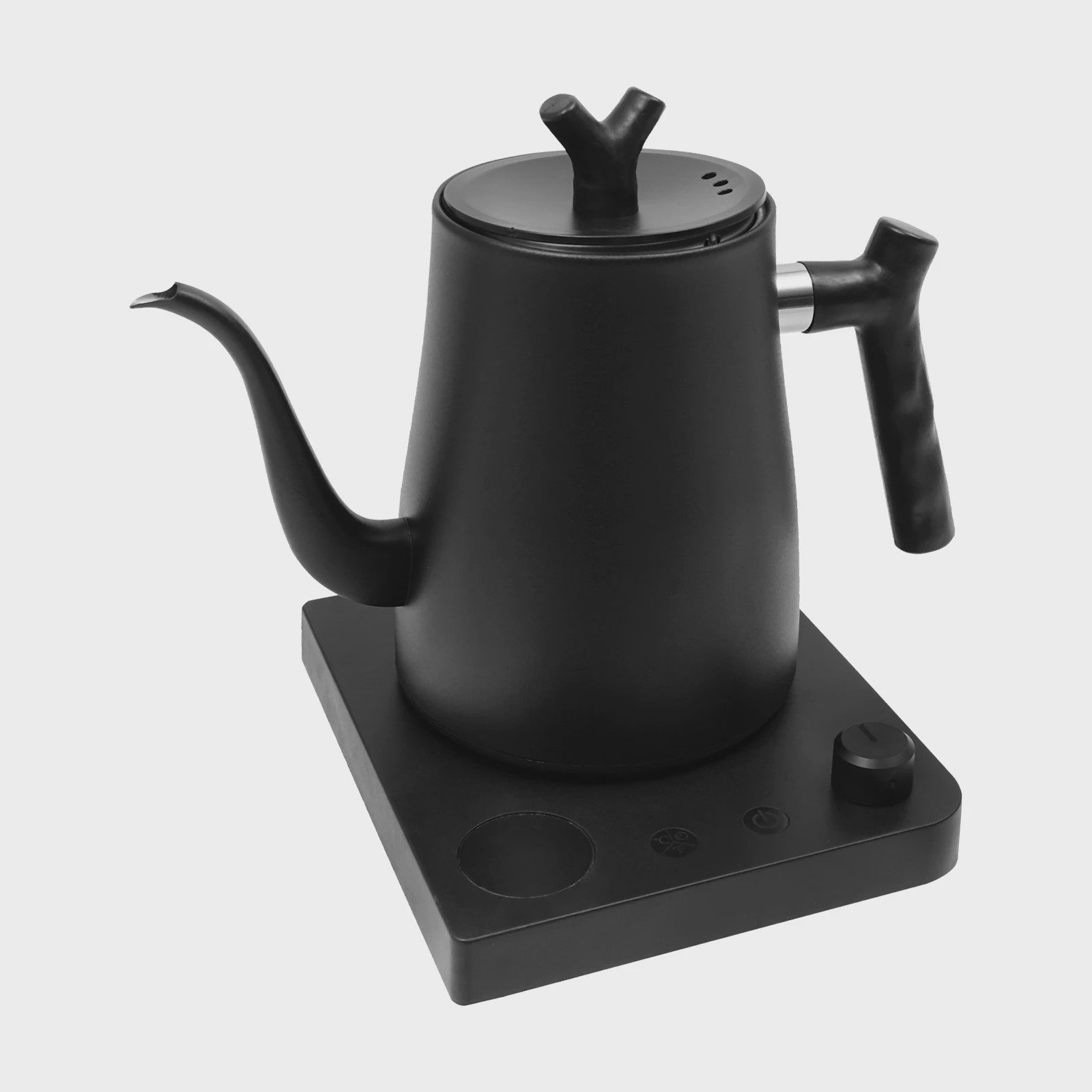 Elektrische Waterkoker 1L - 1000W - Instelbare Temperatuur (40-100°C) - LED Display - Wit/Zwart