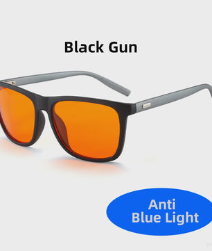 Klassieke Blauwlichtblokkerende Bril met Oranje Lenzen - Heren & Dames