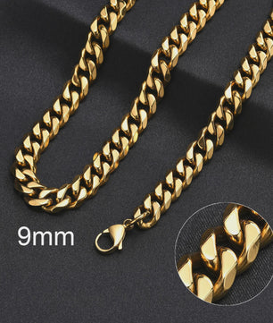 Klassieke Cuban Chain Ketting Heren Dames - Roestvrij Staal (3-11mm)