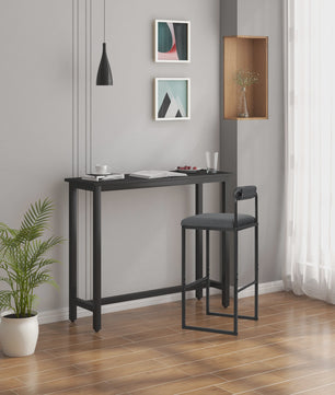 Set van 2 Moderne Keuken Barkrukken met Rugleuning en Voetensteun - Ergonomisch Design