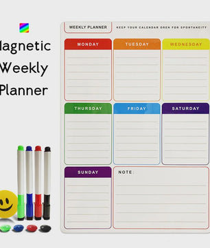 Flexibel Magnetisch Weekplanner Whiteboard A3 - Ideaal voor Koelkast & Kantoor