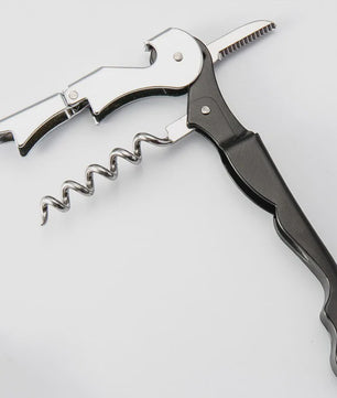 Roestvrijstalen Multifunctionele Kurkentrekker & Flesopener - Zilverkleurig