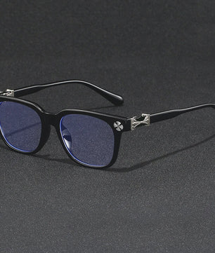 BEAU FIVE Retro Vierkante Computer Bril met Anti-Blauw Licht Filter - Trendy & Hoge Kwaliteit (Model F114)